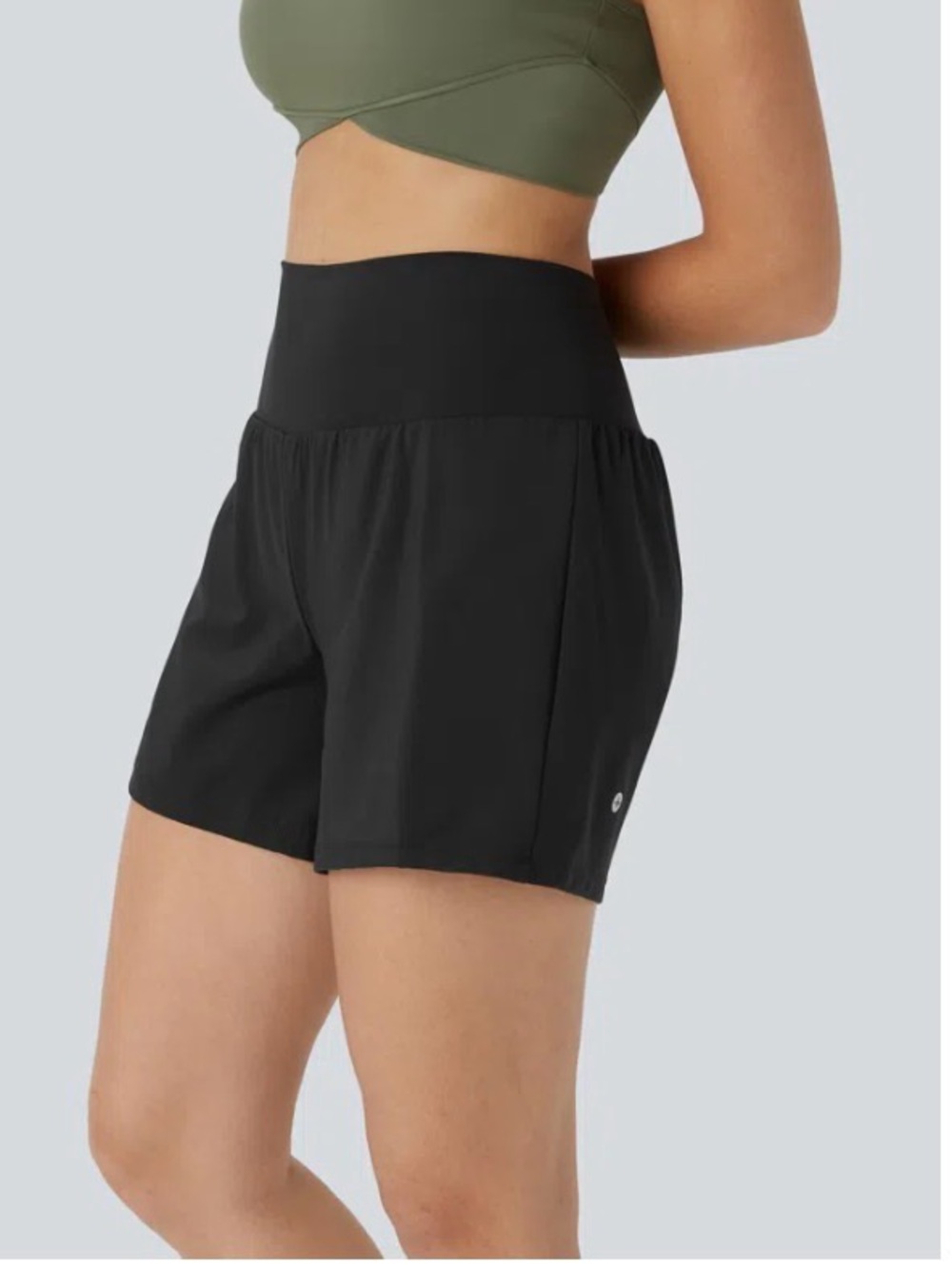 Halara High-Waist Black Women's Athletic Shorts